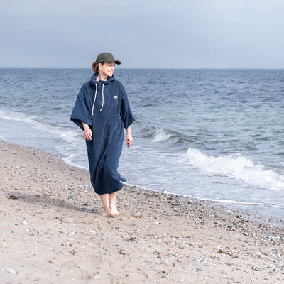 Badeponcho Skagen for voksne - Blå