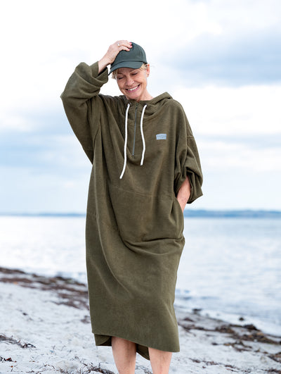 Assorterede kåber og badeponchoer.