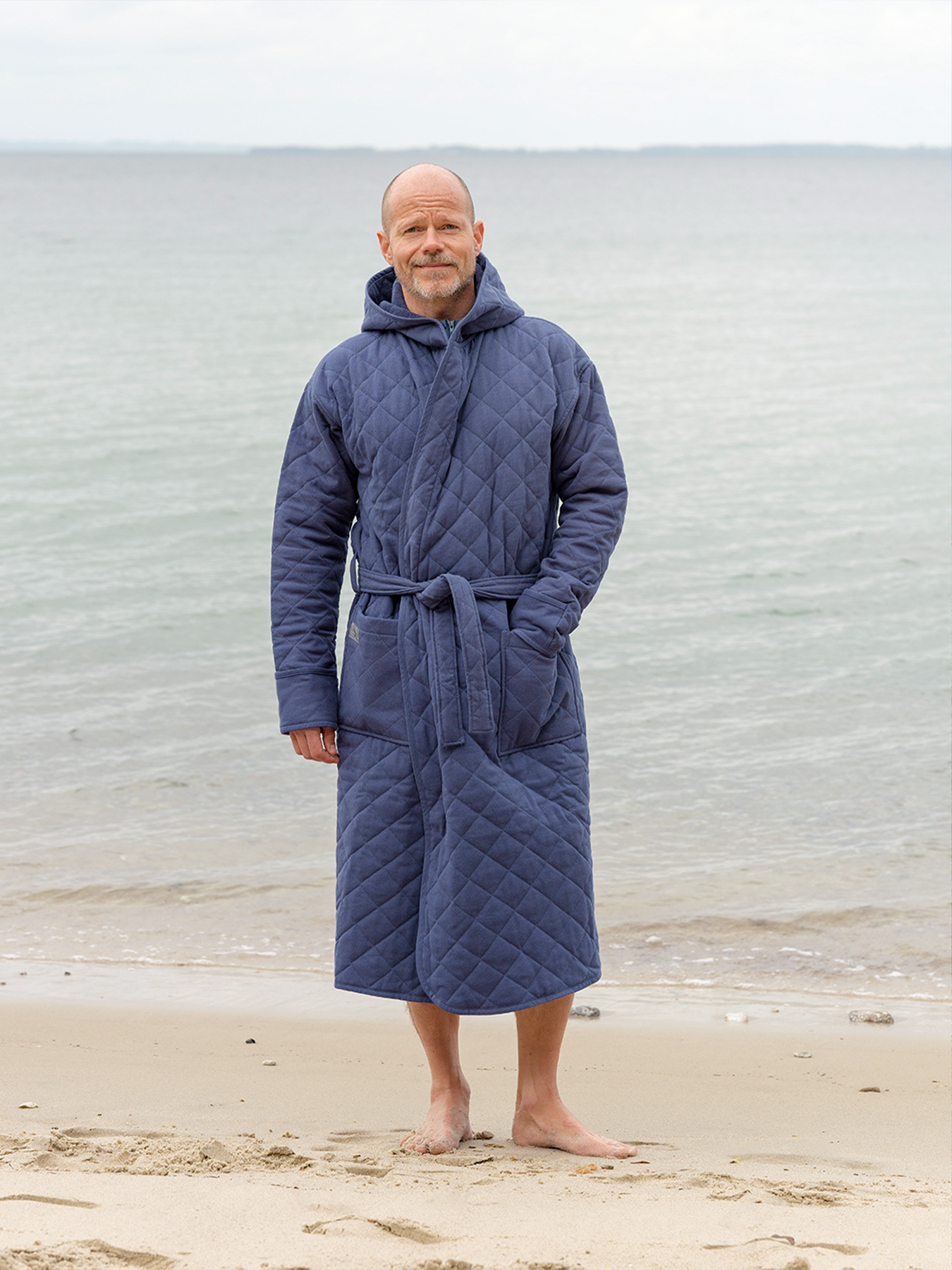 Luksus badekåpen Havet med glidelås