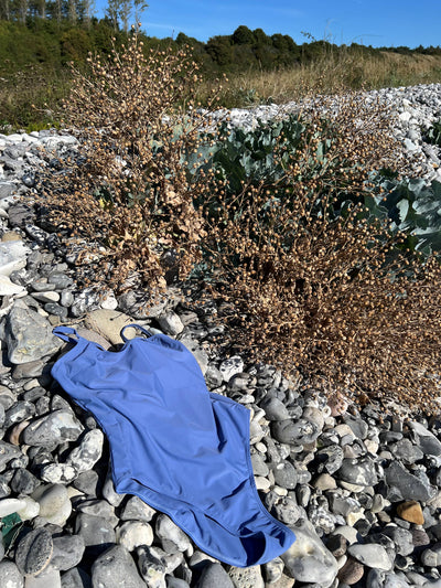 Badedragt med cup - Lys blå
