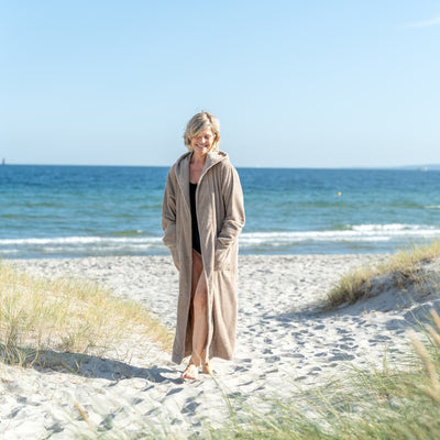 Badekåpen Stenen - Sandfarget