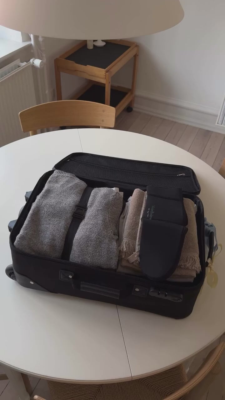 Blått badehåndkle